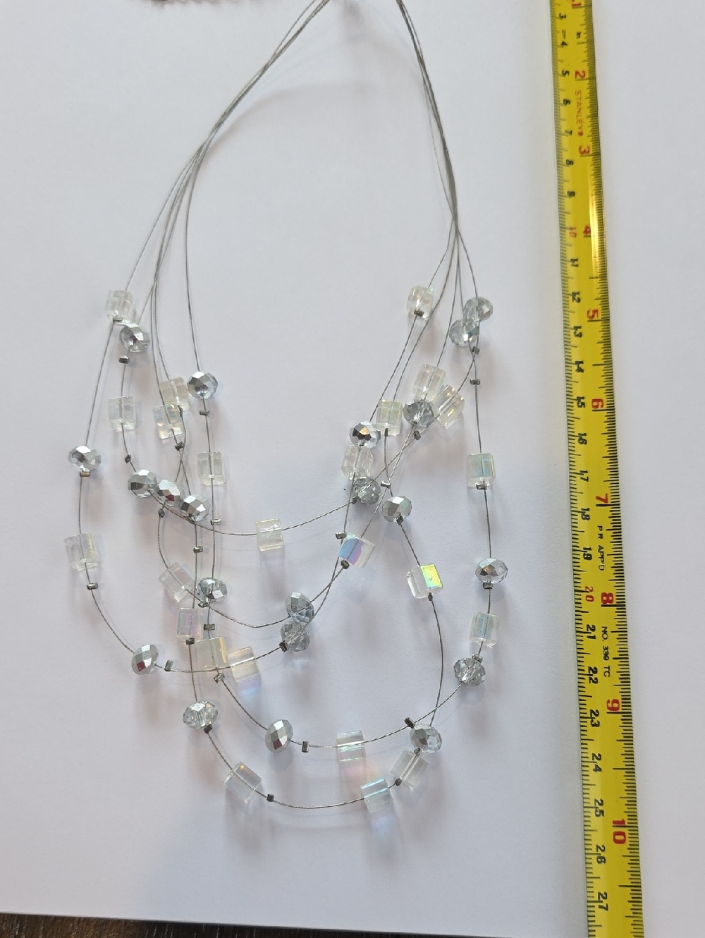 Multi-Strand Iridescent Bead Necklace - Women Jewelry